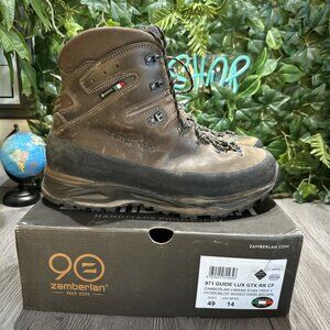 Zamberlan 971 Guide Lux GTX RR 6" Mens 14 Dark Brown Hiking Boots fromItaly